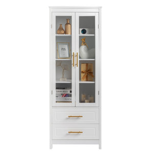Rosdorf Park Kalirae Freestanding Linen Cabinet & Reviews Wayfair